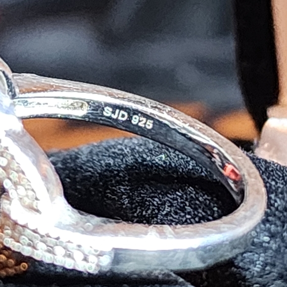 Kay Jewelers Genuine Blue Diamond Heart Ring - Picture 9 of 9